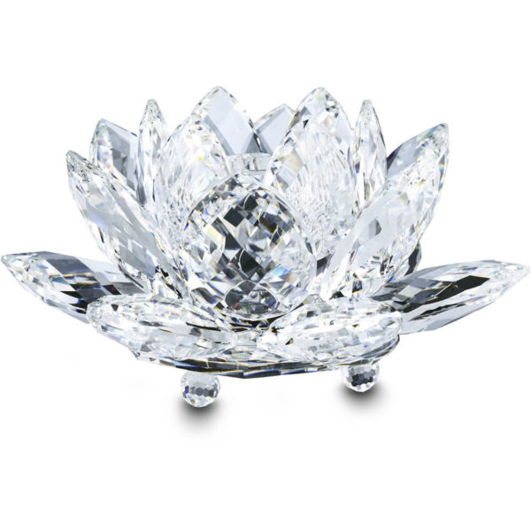 Swarovski Crystal WATERLILY CANDLEHOLDER, Large, Clear - 5084104